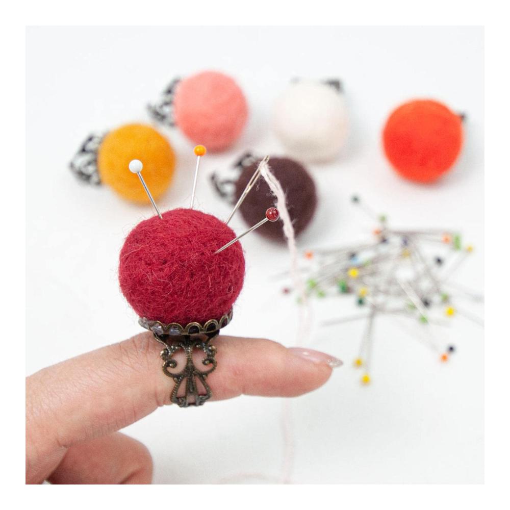 Nadelkissen zum Nähen DIY Craft Needle - 6er Set mit Nadelhalterkissen für Quilten und Handarbeiten - Praktisches Nähzubehör für Heimwerkerprojekte