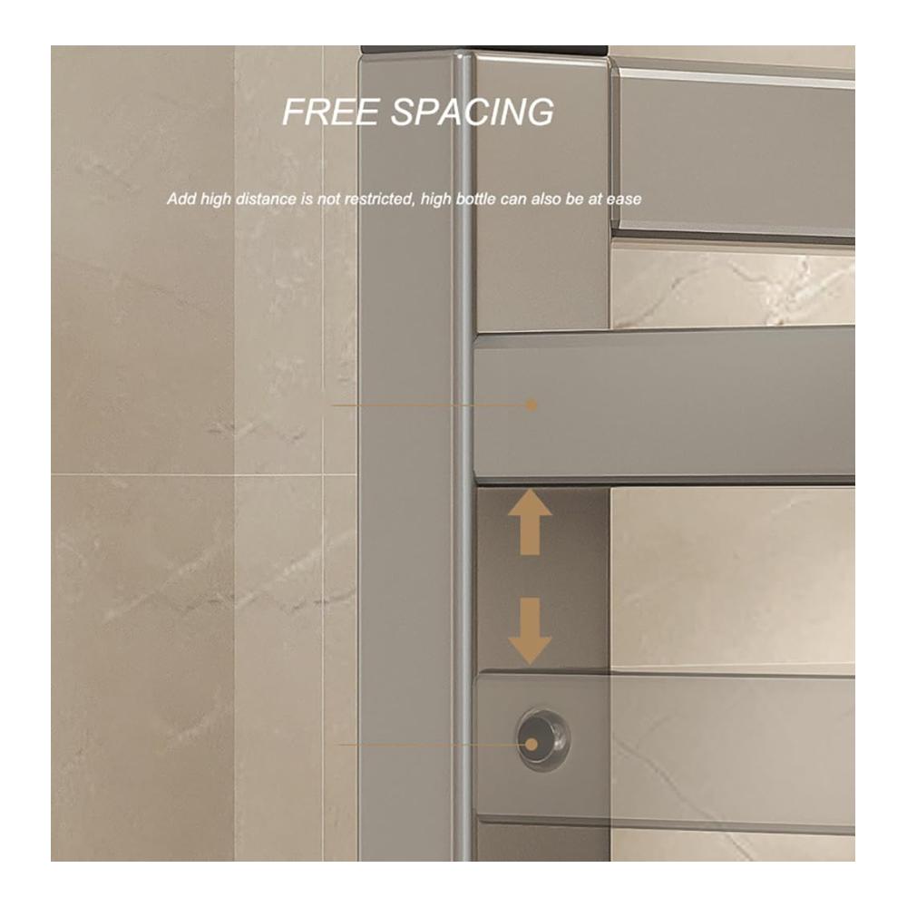 Platzsparendes Küchenorganizer-Set Erweiterbares Mikrowellenregal mit 4 Haken für optimale Aufbewahrung - Praktischer Mikrowellenständer und Halter für mehr Ordnung und Effizien