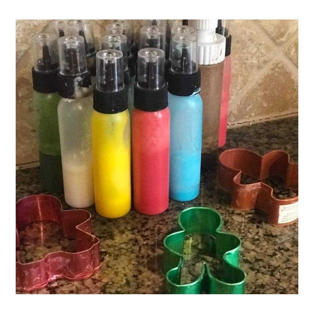 Dressing-Shaker 30er Set Quetschflaschen - Praktische Kunststoffflaschen für DIY Kunst Pigmente & Flüssigkeiten - BPA-frei - Ideal für Handwerk & Küche