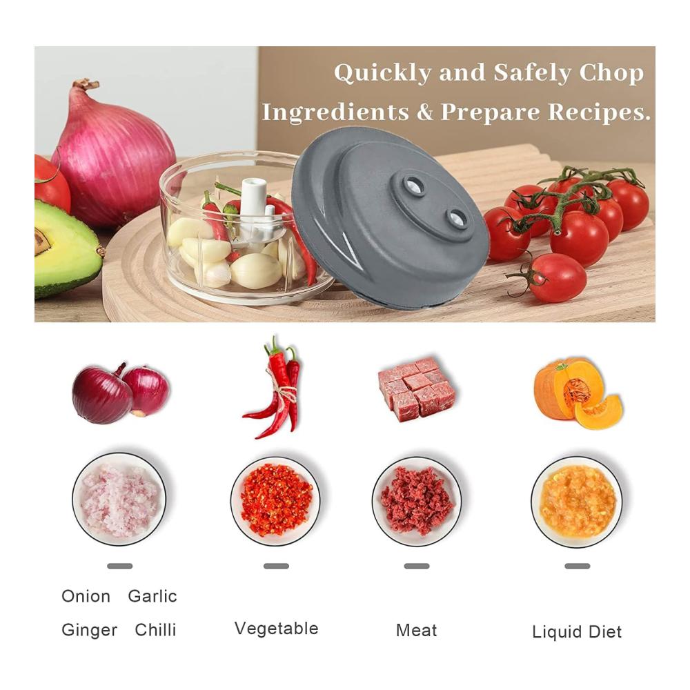 Premium Knoblauchpresse & Zwiebelschneider Set - Manueller Gemüsehacker für müheloses Schneiden von Knoblauch Zwiebeln Obst & Gemüse - Küchenhelfer & Kochzubehör für schnelles Kochen & Vorbereiten