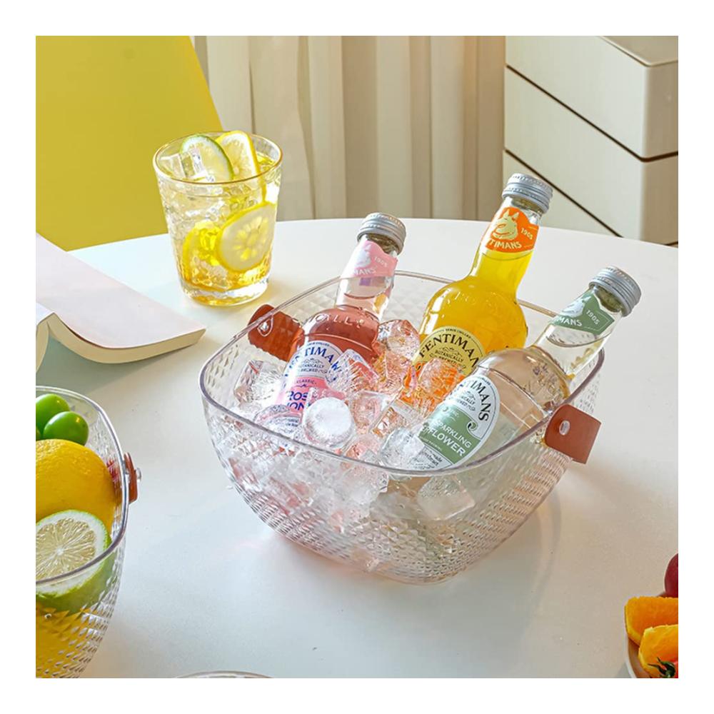 Entdecken Sie Eleganz Transparenter Obstkorb mit Griff | Arbeitsplatten Obstschale für Wohnzimmer-Dekoration | Süßigkeitenteller & Multifunktionale Hängende Obstgericht Lagerschale | Ideal für Küche & Speisekammer | Stilvoll organisiert und