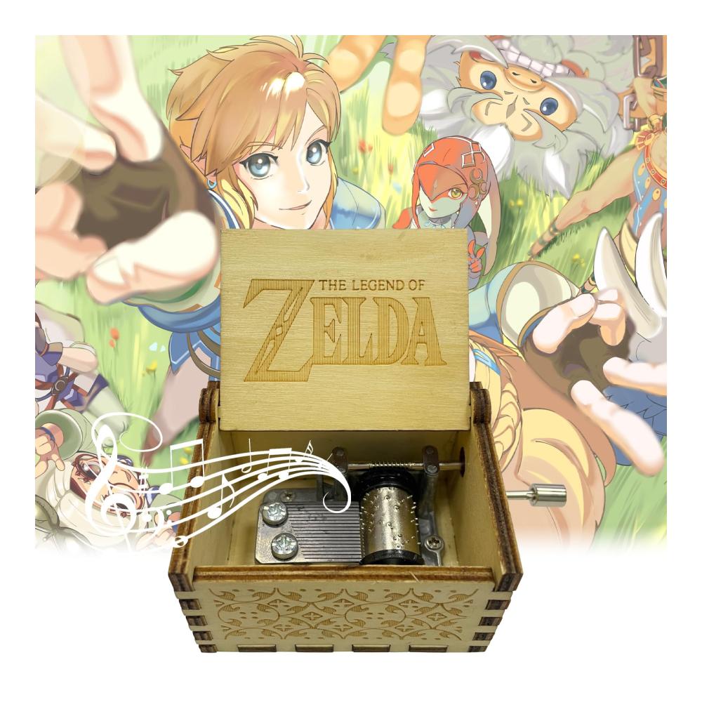 Entdecken Sie den Zauber von Zelda mit unserer handgeschnitzten Holz-Spieluhr. Genießen Sie die einzigartige Zelda-Melodie mit dieser dekorativen Musikbox für Erwachsene. Handkurbeln Sie die hölzernen Musikboxen für einen nostalgischen Klang. Authentisch graviert mit antikem Charme ist diese Zelda-Spieluhr ein beeindruckendes Kunstwerk für Musikliebhaber. Verleihen Sie Ihrem Raum einen Hauch von Eleganz mit dieser englisch bedruckten Holz-Musikbox. Ein Must-have für alle Zelda-Fans und Liebhaber handgefertigter Musikinstrumente