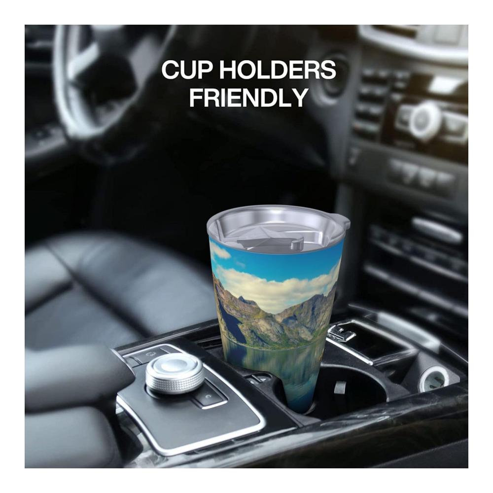 Entdecke die House by The 20oz Isolierte Edelstahl Thermoskanne für heiße und kalte Getränke – Perfekt für unterwegs! Wiederverwendbarer Becher mit Deckel und Strohhalm für alle gängigen Auto-Becherhalter – Genieße deine Lieblingsgetr