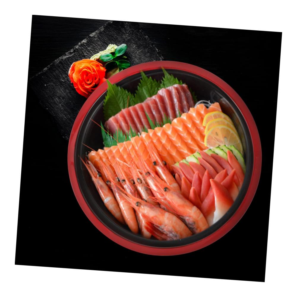Entdecken Sie den Luxus des Sushigenusses mit unserem hochwertigen Sushiteller-Set! Perfekt für Sashimi und mehr – Kommerzielles Geschirr aus robustem Melamin in ansprechendem Design. Genießen Sie stilvolles Dinnern! (Farbe Wie gezeigt Größe 245x245 cm x 2 Stück