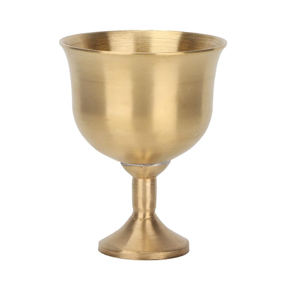 Rotweingläser Elegante Vintage-Weinkelche aus Messing für stilvolle Genießer | Klassisches Design für Hochzeiten Weihnachten & mehr