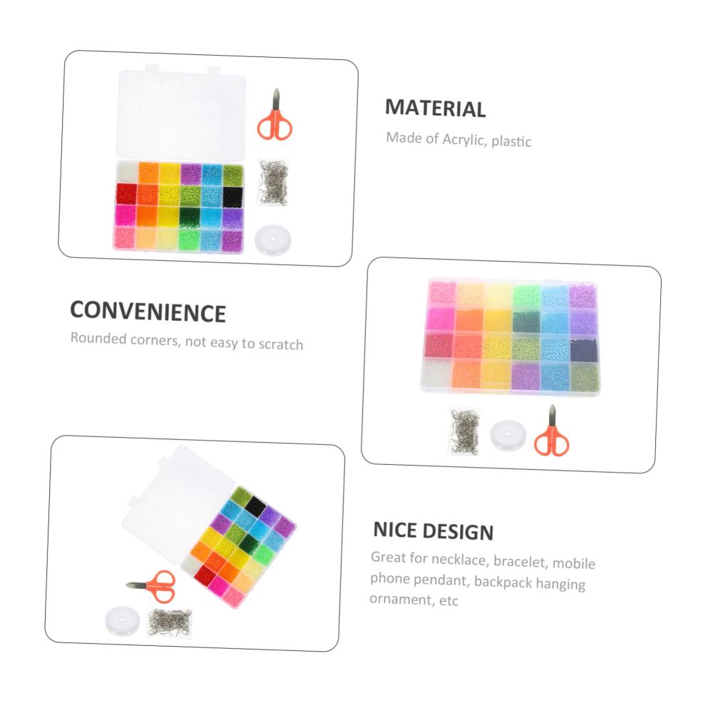 Perlenweben-Zubehör 2 Sets DIY Schmuckperlen für kreative Bastler – Ideal für DIY Bastelanhänger Kunststoffarmbänder und mehr
