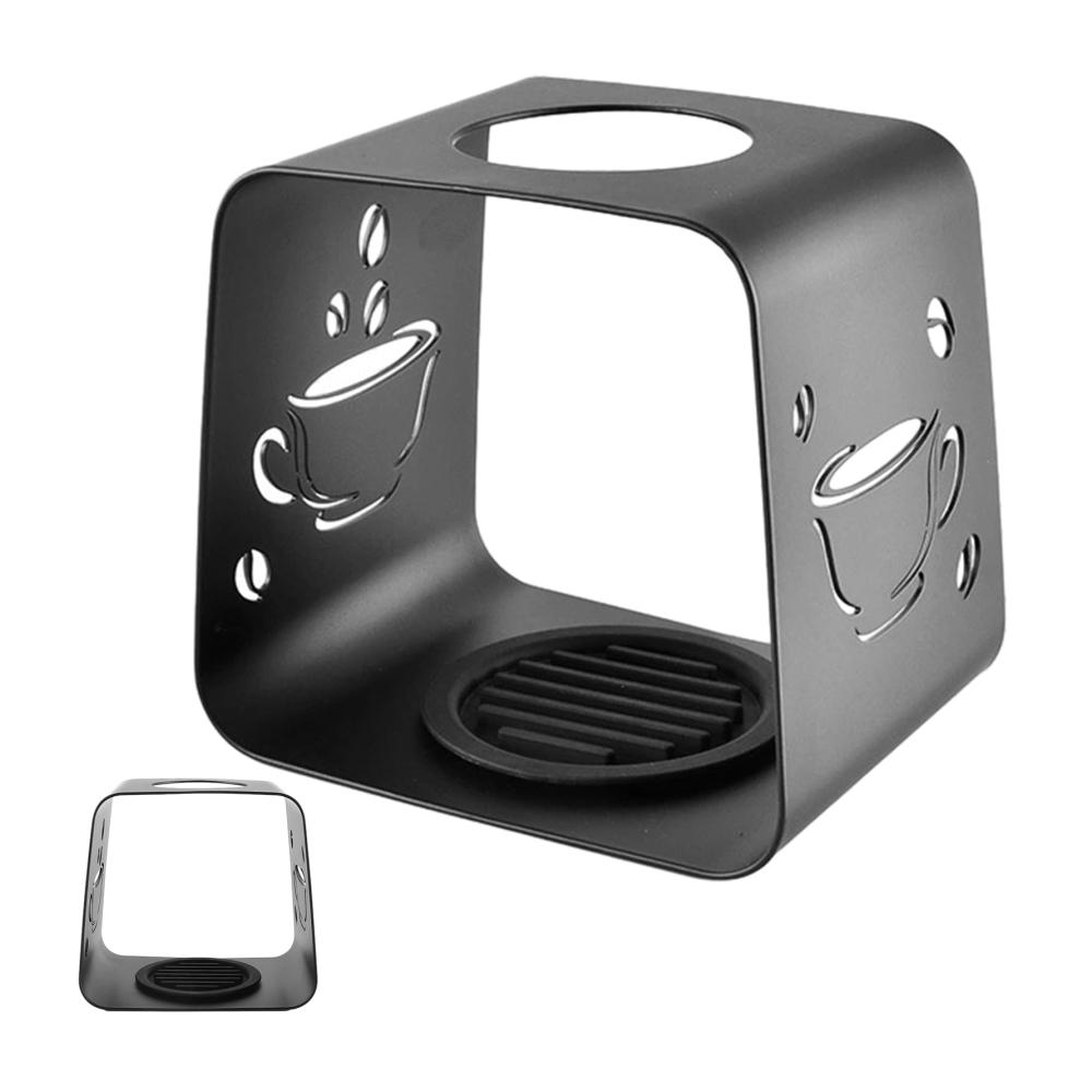 Mehrwegfilter Tragbarer Kaffeeständer für unterwegs - Stabiler Espresso-Tropfer aus Stahl | Kaffeezubehör mit rundem Loch für Outdoor-Aktivitäten