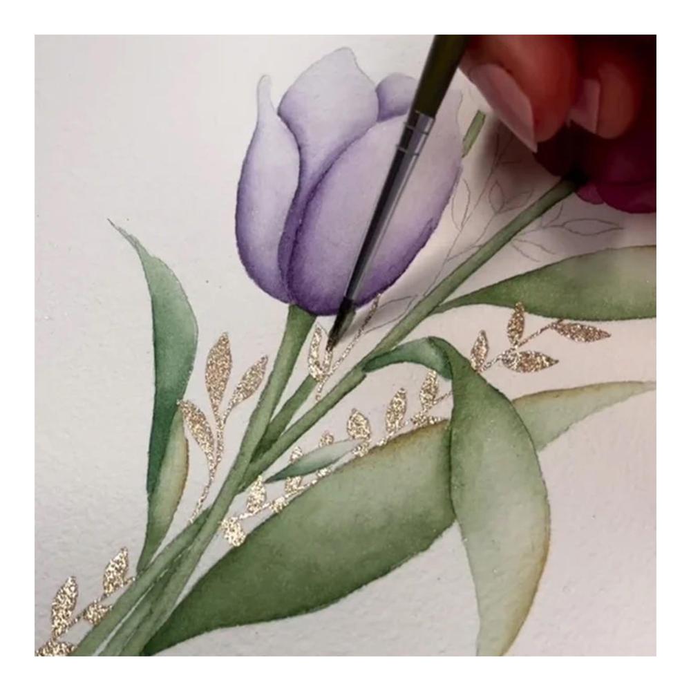 Kreative Vielfalt 20 Farben Aquarellmalfarben-Set mit Glitzereffekt | Tragbare Wasserfarbenbox mit Metallic- und Perlglanzfarben | Ideales Geschenk für Künstler und Malbegeisterte (1ml-A
