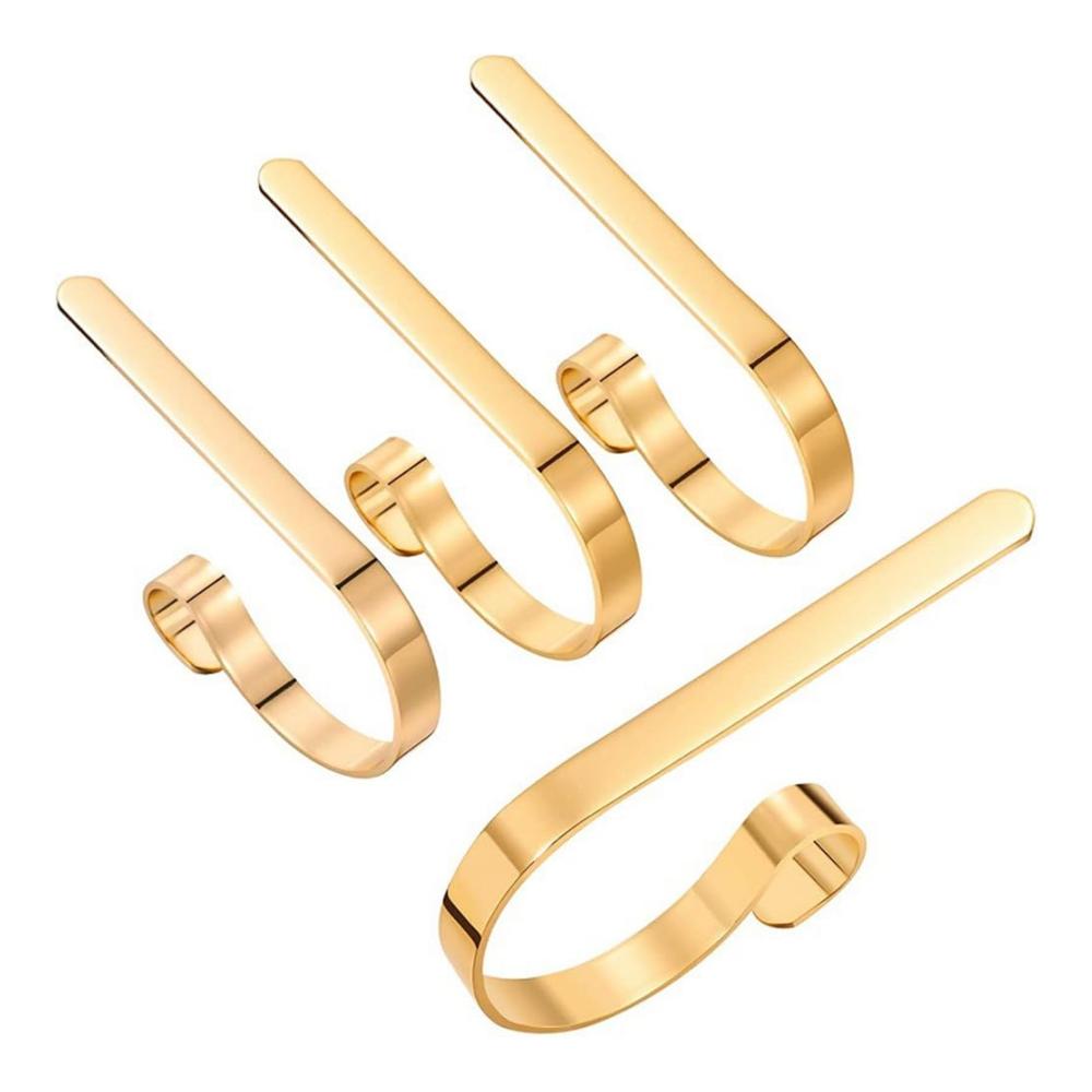 10 Stück Weihnachtsstrumpf-Halter für Kaminsims | Leicht zu befestigende Aufhänger | Festliche Dekoration | Robustes Design