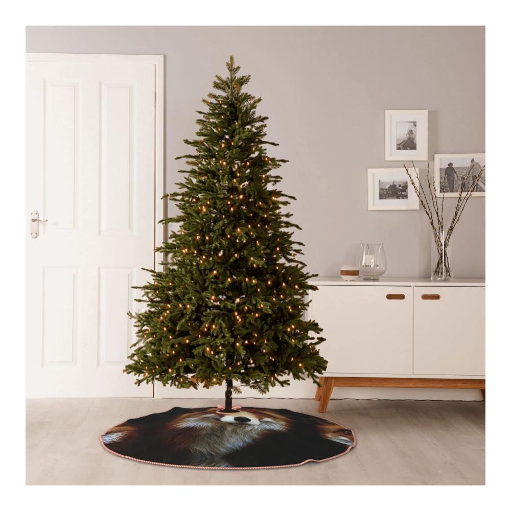 Elegante Weihnachtsbaumständerhüllen Hanf-Design für stilvolle saisonale Dekoration - Perfekt für Weihnachtsdekorationen und festliche Atmosphäre