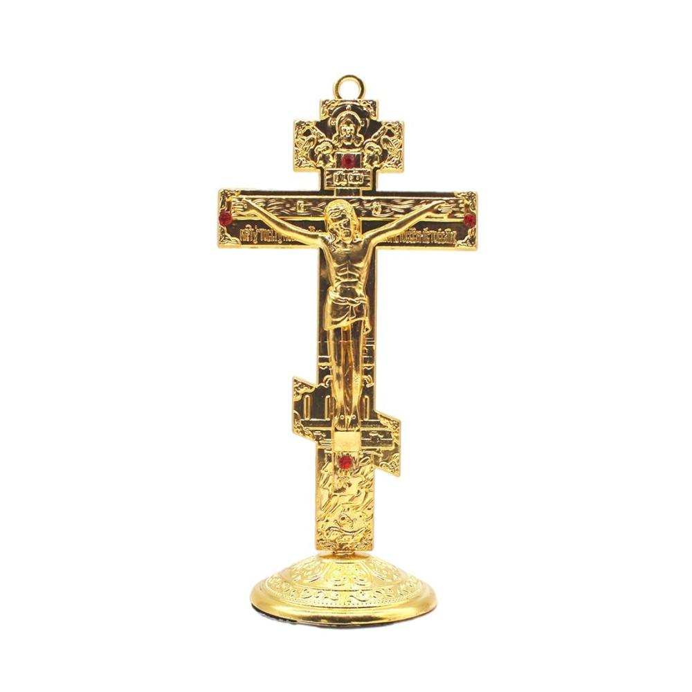 Orthodoxes Kreuz Jesus 135 x 7 cm - Katholischer Christus für Heimdekoration und Gebet - Religiöse Dekoartikel für die Christliche Kirche - Kruzifixe und Gebetsutensilien in verschiedenen Farben verfügbar