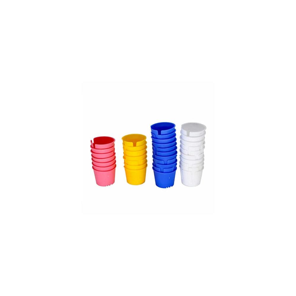 Premium Acryl Dessertschalen - 100er Pack Einweg-Schalen für stilvolles Servieren von Desserts Dips & mehr | Robust & elegant für besondere Anlässe