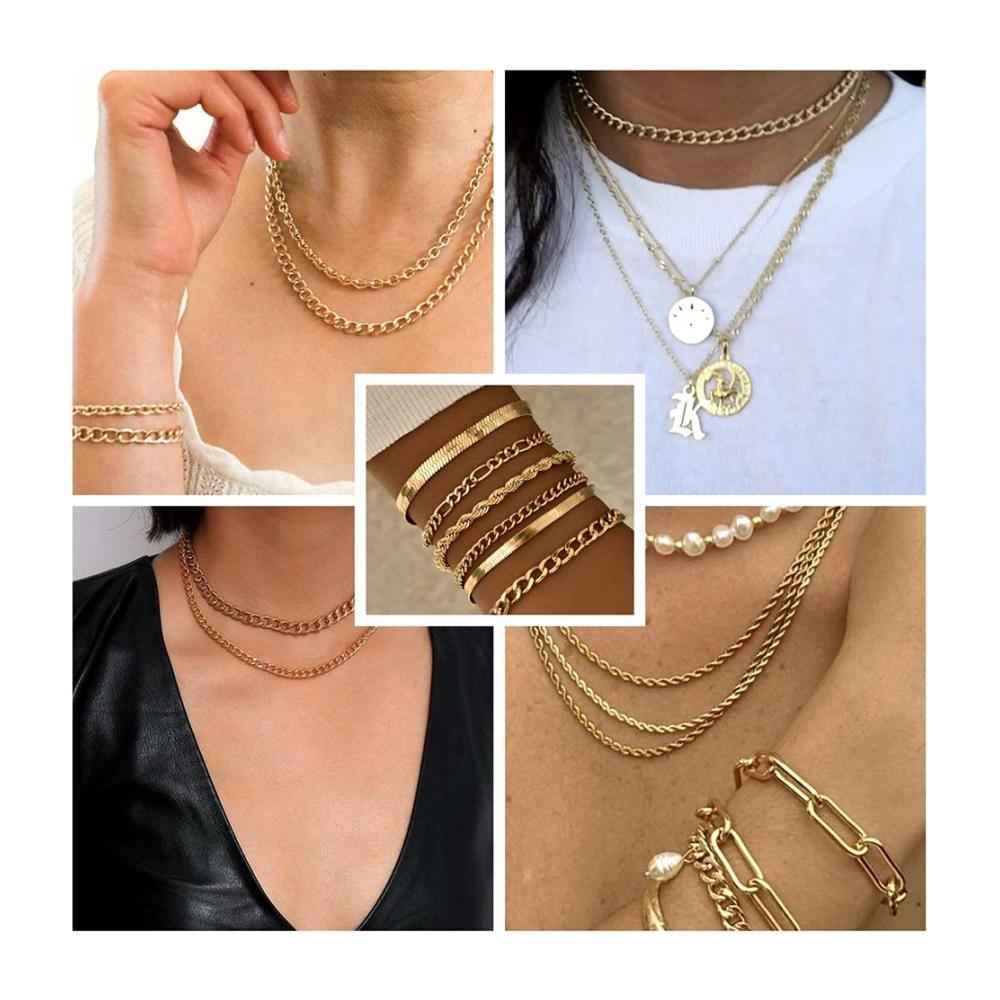 Hochwertige Aluminium-Panzerkette mit Spule für vielseitige Schmuckherstellung - Ideal für Punk kubanische Ketten Halsketten und Armbänder in Gold