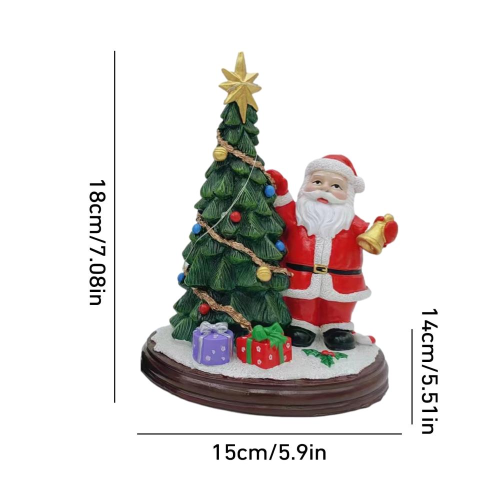 Weihnachtsmannfiguren Dekorative Kunstharz-Zierfiguren für festliche Heimdekoration und Partys