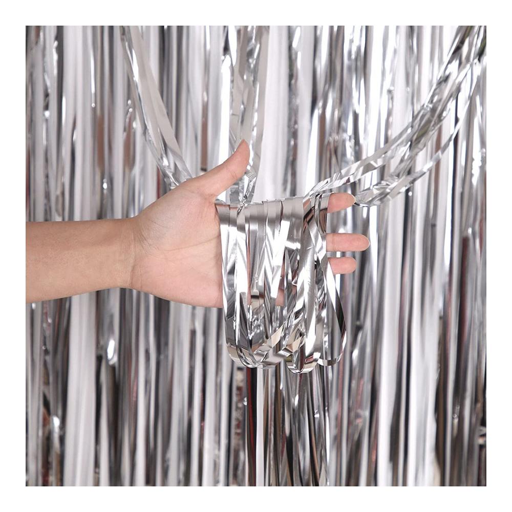 Entzückende Luftschlangen Glitzer-Vorhang Set - Perfekt für Weihnachts- & Silvesterpartys! Erstaunliche Dekoration für Hochzeiten Geb