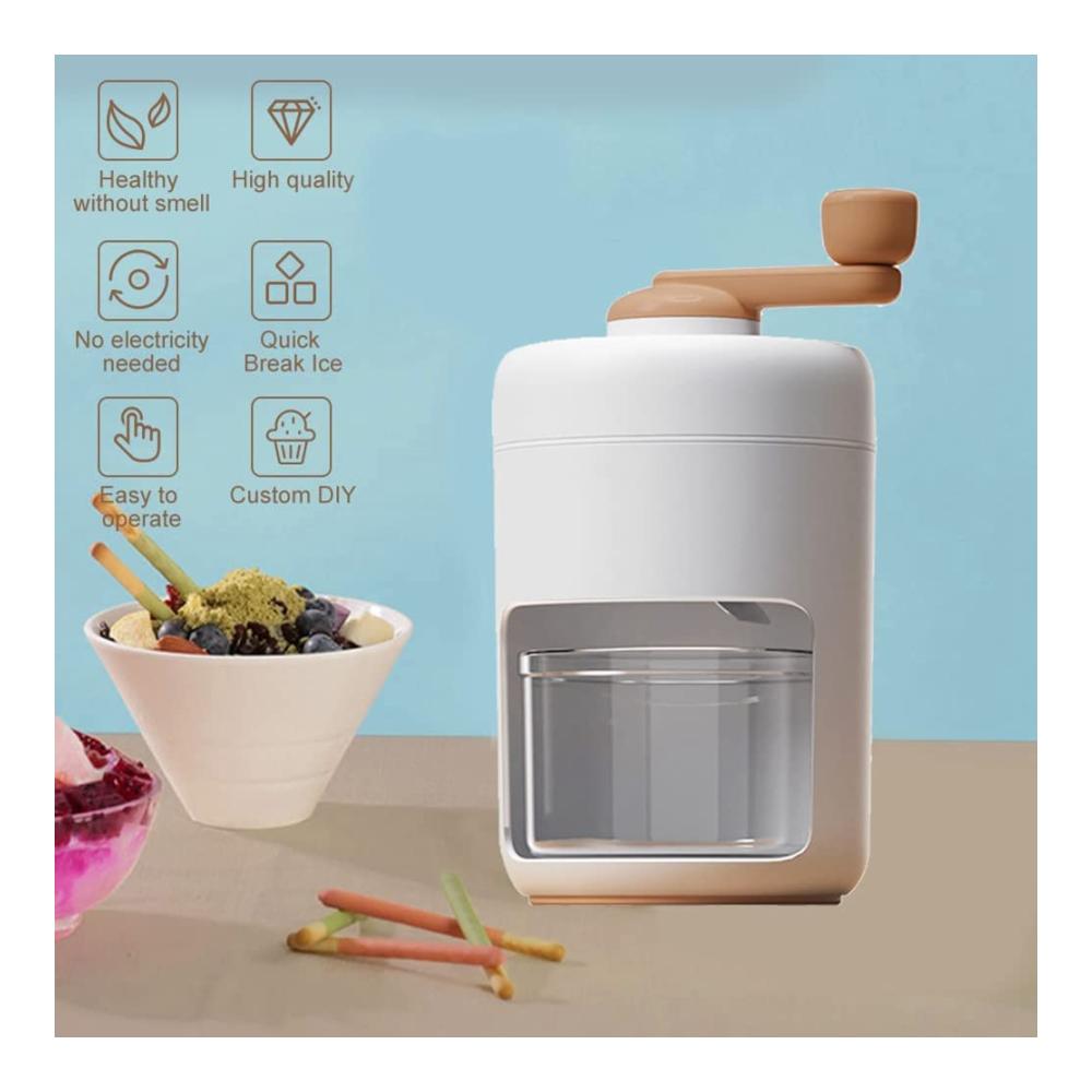 Eiscrusher und Eiswürfelbereiter Set | Manueller Ice Crusher Smoothies | Mit 2X Eiswürfelformen | Perfekt für erfrischende Getränke und Cocktails | Küchenhelfer für coole Genussmomente