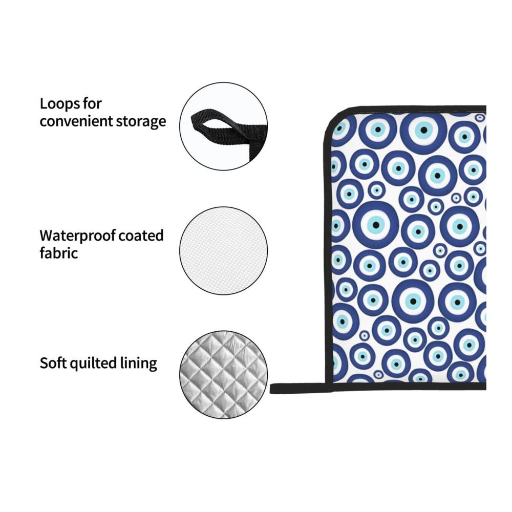 Premium Bedruckte Topflappen-Set | 2 Stück Quadratische Isolierte Abdeckungen 203 x 203 cm | Dick & Langlebig | Verbrühungsfrei & Leicht zu Reinigen | Küchenhelfer für Stilvolles Kochen