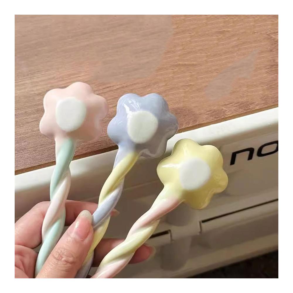 Keramik Suppenlöffel Set – Hochglanzlöffel für stilvolles Servieren von Suppen und Desserts – Haushaltslöffel für besondere Genussmomente (Farbe