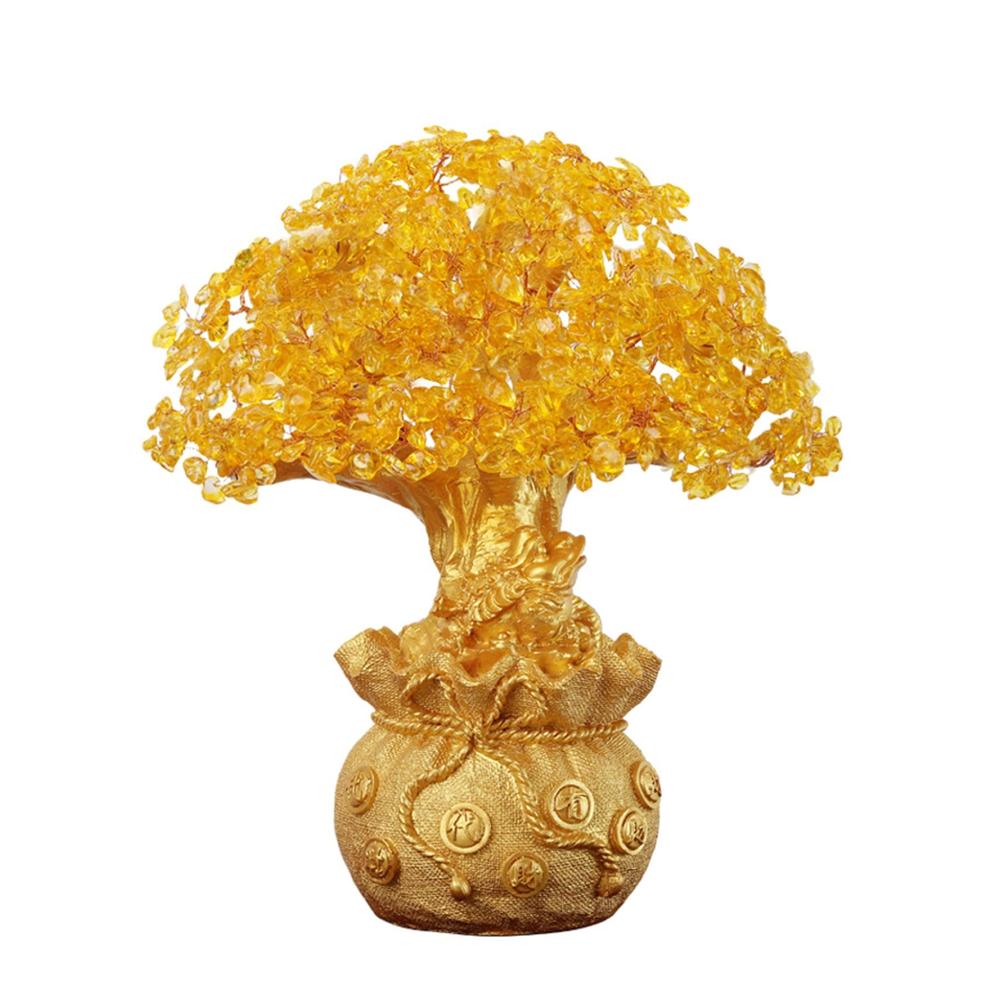 Entdecken Sie die Magie der Farben mit unseren Buntglaspaneelen - Citrine Cash Cow Ornamente Glücksbaum für Zuhause! Stilvolle Heimdekoration für Ihren Wohnzimmer-TV-Schrank. Wählen Sie die Größe die zu Ihnen passt Groß für einen eindrucksvollen Weinschrank oder Klein für eine süße Überraschung