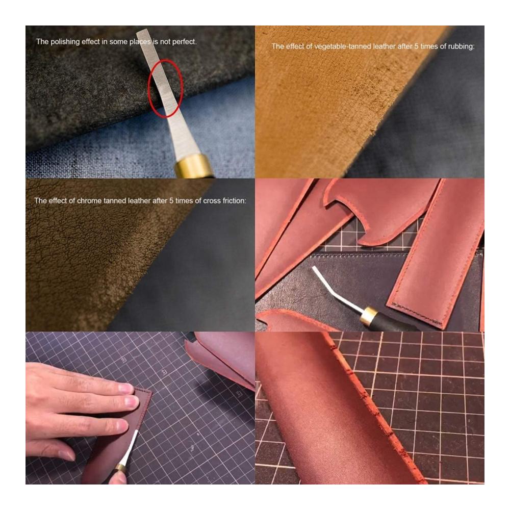 Entdecken Sie das ultimative Zubehör für Lederarbeiten Polierwerkzeug-Set in 3 Größen (3 mm/4 mm/5 mm) für