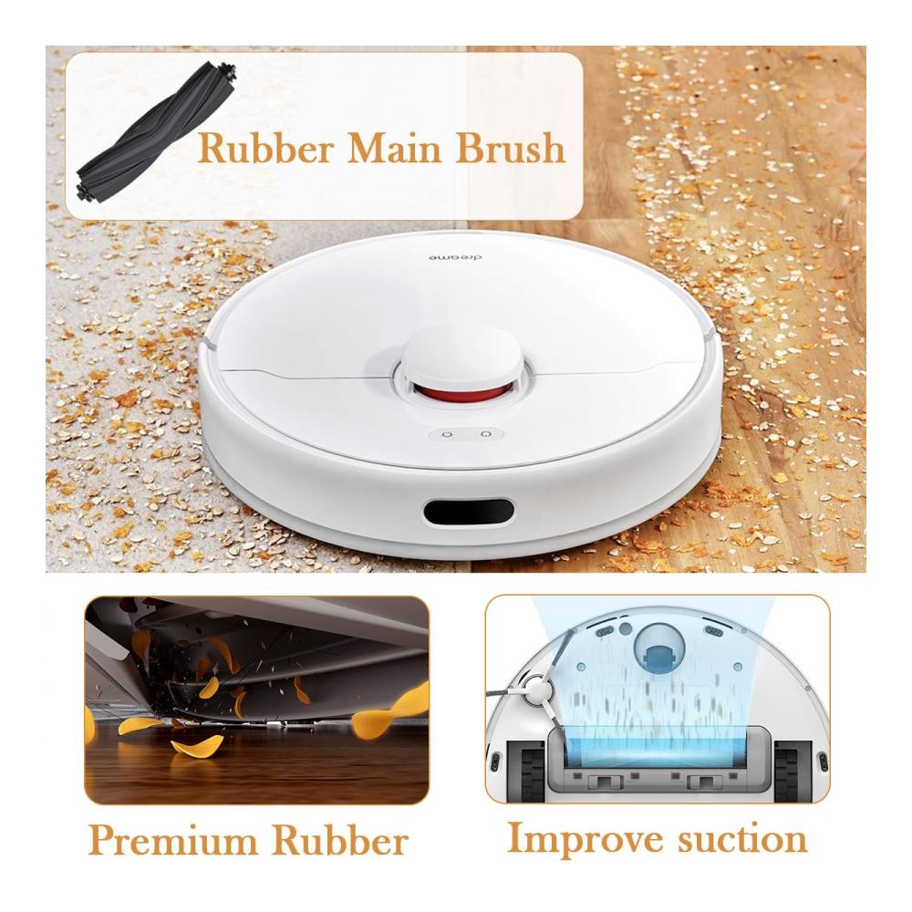 Entdecken Sie das Ultimative Zubehörpaket für Dreame L10s Ultra/L10 Ultra/L10s Pro! Ersatzteile Set für Xiaomi X10 Plus - 1 Bürste 6 HEPA Filter 6 Wischpads 6 Seitenbürsten. Erhalten Sie Spitzenleistung mit hochwertigen Ersatzteilen