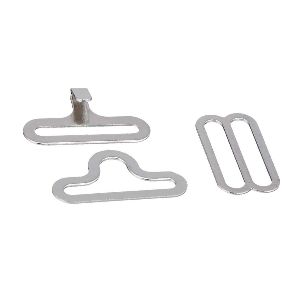Entdecken Sie Eleganz 50er-Set Gürtelschnallen für individuelle Styles - Verstellbare Gurte für Bow Ties und Krawatten - Hochwertige Clips für perfektes Accessoire-Upgrade - Krawattenzubehör in Silber