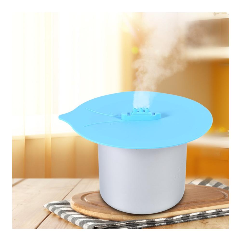Entdecken Sie die Vielseitigkeit Silikondeckel Set - 3er Pack Dichtungsabdeckungen im Dampfschiff-Design für Topf Becher und mehr - Küchenhelfer in Blau