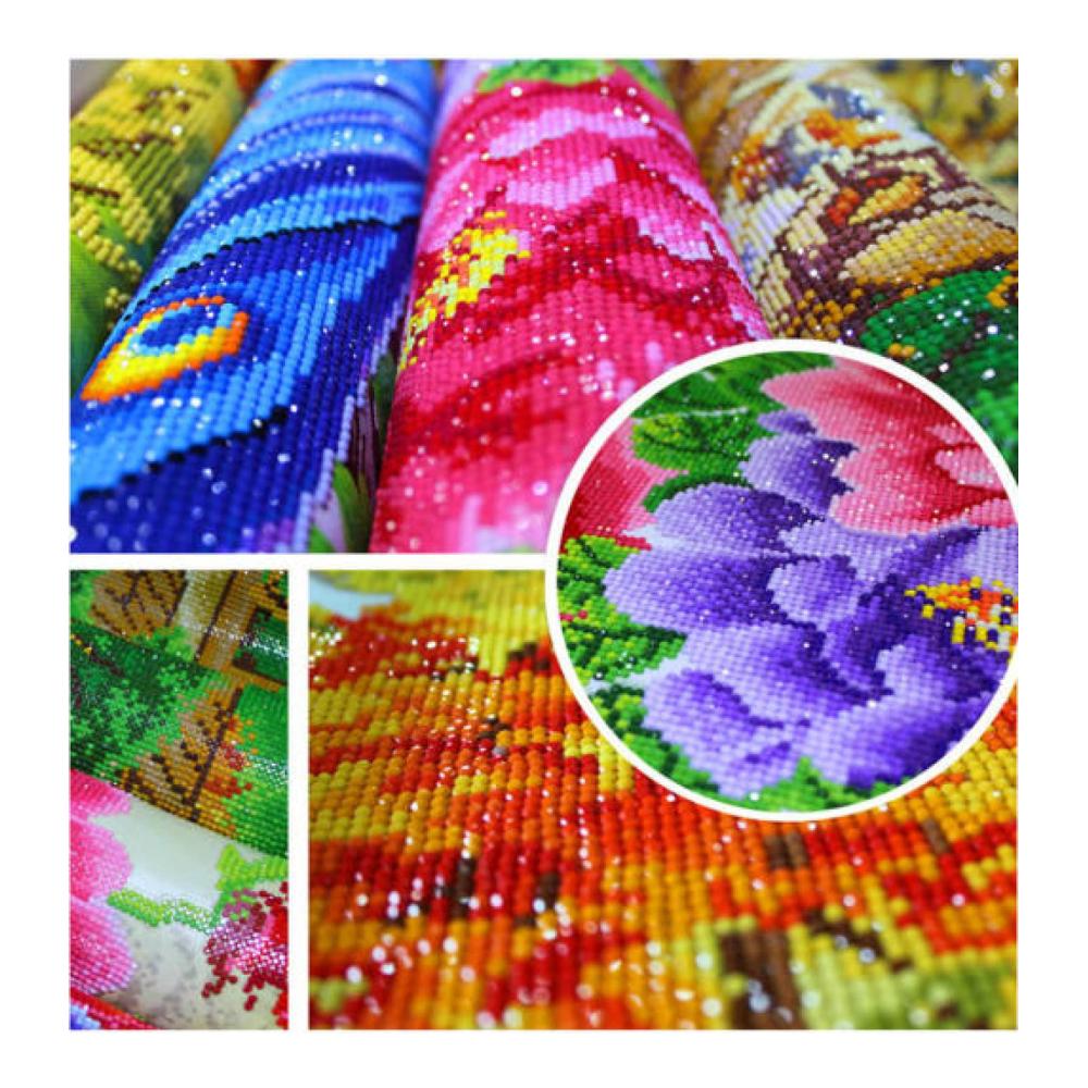 5D DIY Diamant-Malerei-Kit Vollbohrer Essen-Motive für Erwachsene & Kinder Kristall Strass Mosaik-Kunst Kreuzstich-Set Ideale Wanddekoration für Wohnzimmer & Schlafzimmer 40x50cm