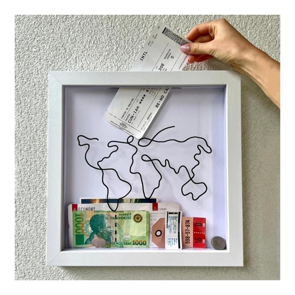 Entdecke den Zauber der Erinnerungen mit unserem Objektrahmen Personalisierte Abenteuer Archivbox für Reisetickets Souvenirs & mehr! Perfekt für Wand- und Tischdekoration