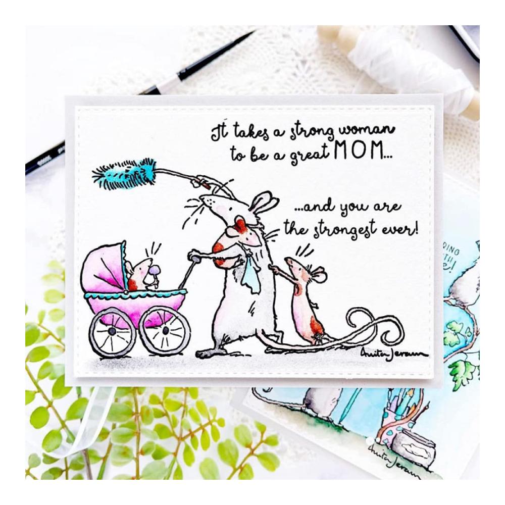 Stanzbögen & Stanzen Kreative Mäuse-Stanzformen für DIY Kartenherstellung Scrapbooking & Basteln. Perfekt für Muttertag Mutterschaft. Metall Stanzschablonen für Papier & mehr