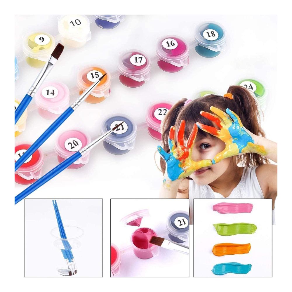 Entdecken Sie die Kreativität Malen-nach-Zahlen-Kits - DIY Pflaumenbusch für Kinder und Anfänger - Lebendige Home Wall Deko - Geschenkidee 40x50cm (Ohne Rahmen