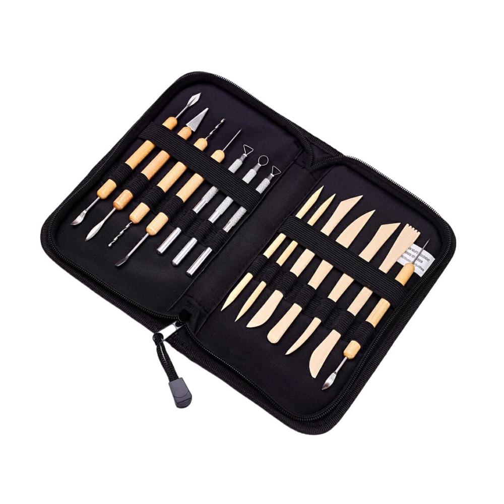 Professionelles 14-teiliges Keramikbildhauer-Werkzeugset für vielseitige Anwendung – Formen Sie Ton Holz und Polymer mit Leichtigkeit! Perfekte Rundungen und präzise Kanten
