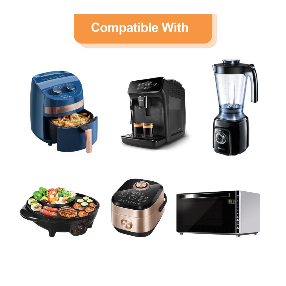 Premium Backunterlagen Set - 2 Hitzebeständige Matten 44x30cm für Luftfritteuse Kaffeemaschine Mixer & mehr | Antirutsch & Vielseitige Küchen Heiß