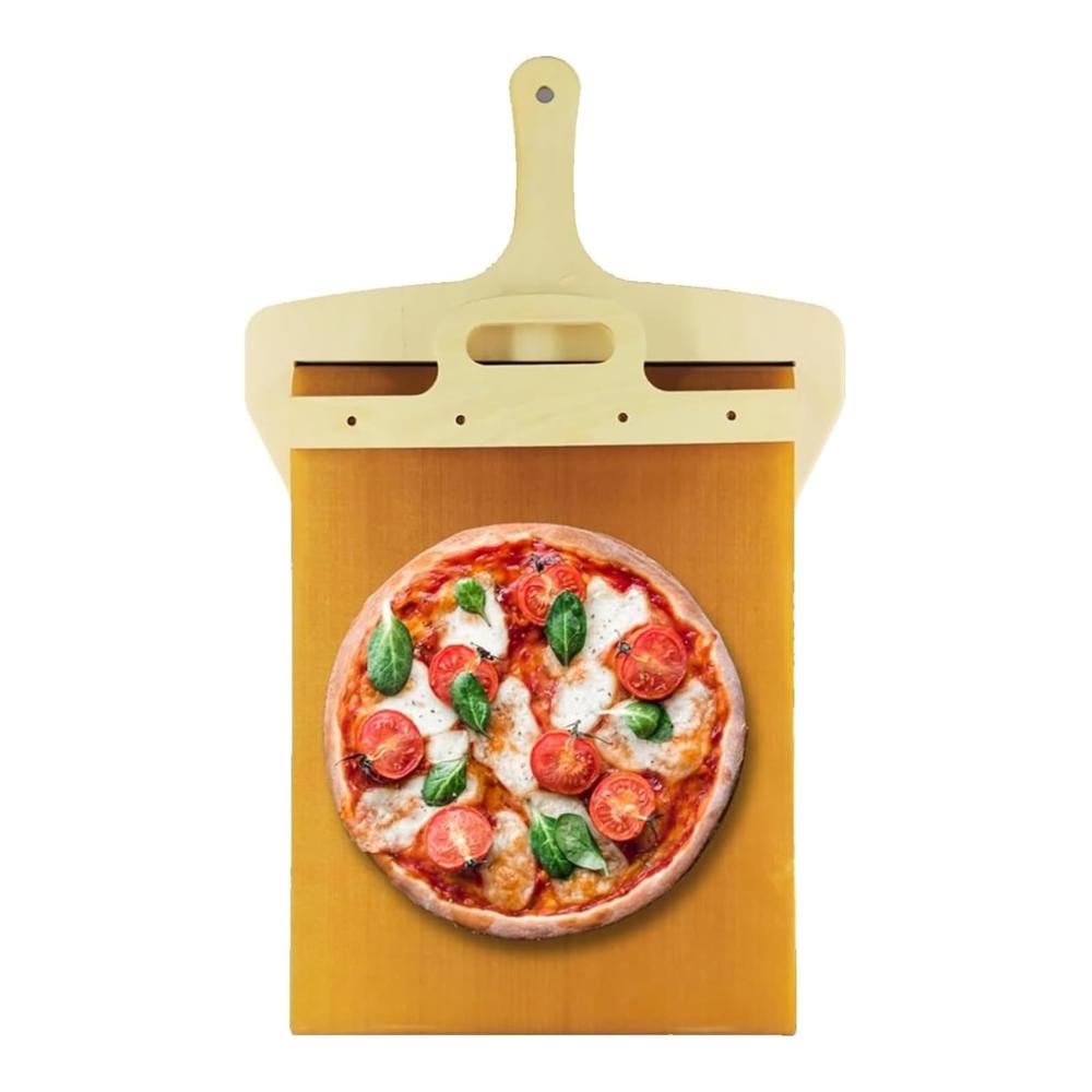 Pizzawender mit Komfortgriff | Hochwertige Pizzaform für perfekte Übertragung | Ideales Zubehör für Backöfen | Pizzaschieber aus robustem Material