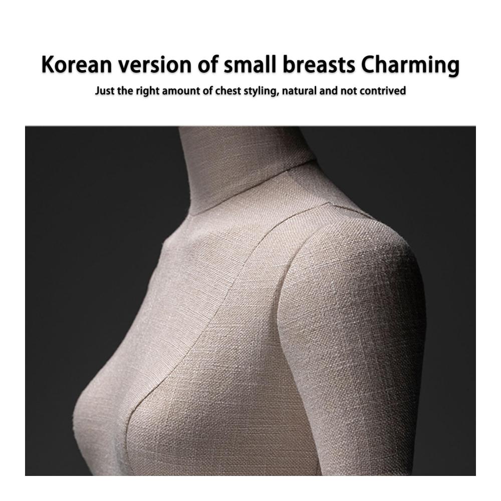 Entdecken Sie Eleganz Verstellbare Schaufensterpuppe mit 360° drehbarem Massivholz-Kopf und mechanischen Fingern. Perfekt für Boutiquen und Kleiderständer. Weiblicher Torso für stilvolle Bekleidungspräsentationen