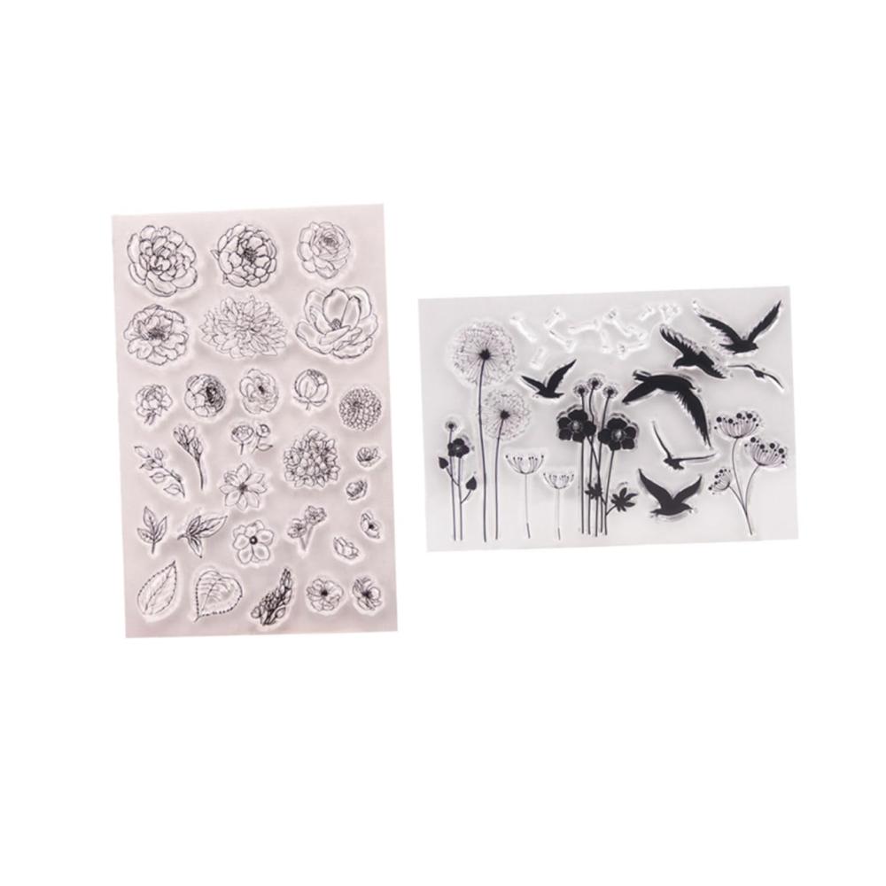 Entdecken Sie Kreativität mit 6 Stück Sticker-Sammlung | Premium Silikon-Stempel für Scrapbooking Karten & mehr | Tierische Motive transparente Designs | DIY Kunst und Dekoration für Ihr Sammelalbum
