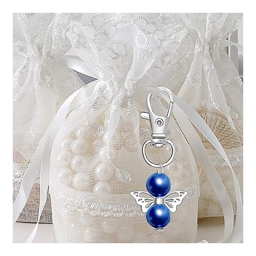 30 Stück Multicolor-Schutzengel Schlüsselanhänger Pack – Ideales Gastgeschenk für Taufe Hochzeit Weihnachten und Kommunion – Engel Anhänger Set für besondere An
