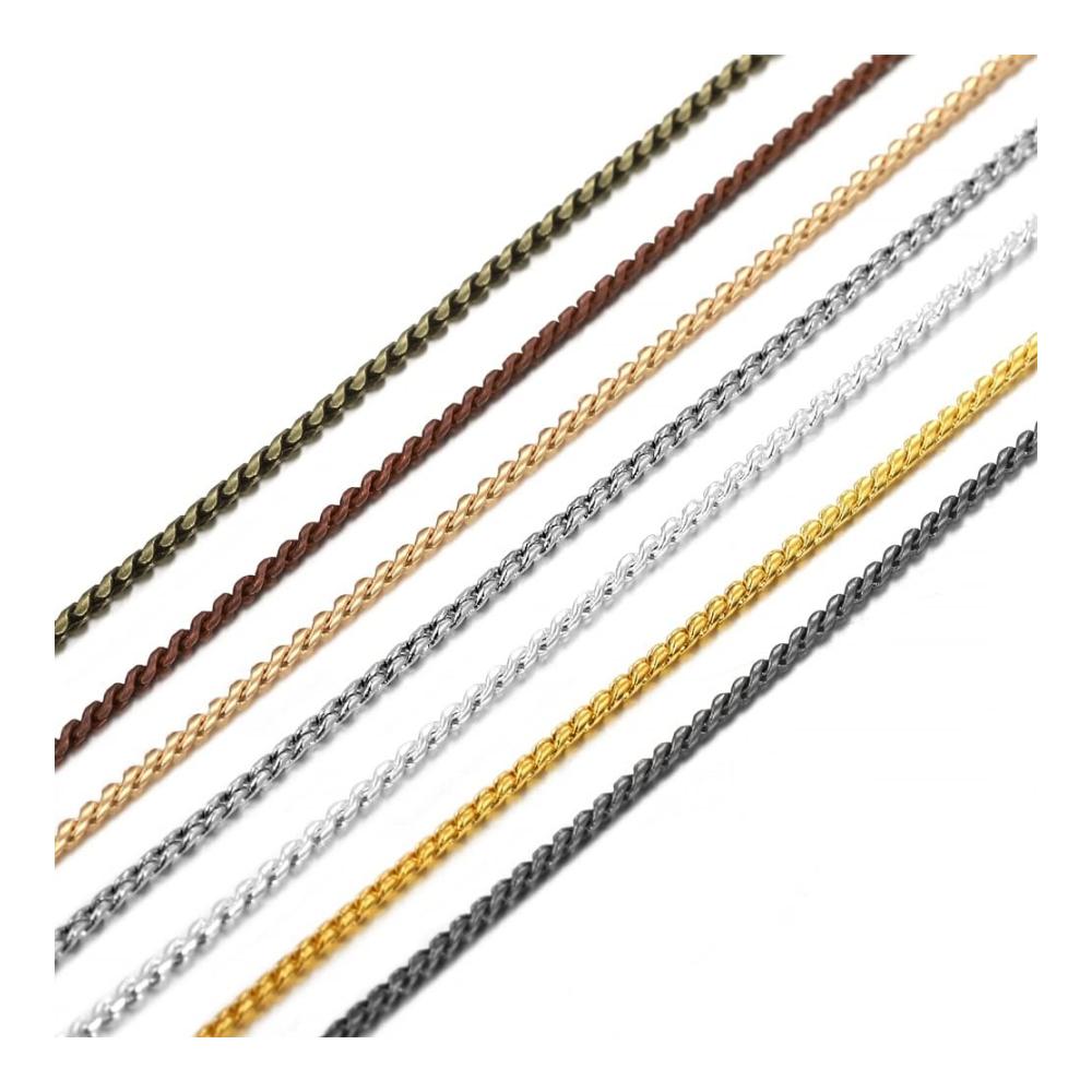 Entdecken Sie den Glanz 5 Meter 1mm Goldfarbene Handgefertigte Schlangenkette für DIY Schmuckherstellung - Perfekt für Armbänder und Kunsthandwerk. Hochwertige Ketten für einzigartige Meisterwerke