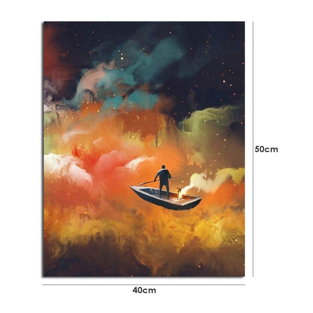 Hochwertiges Zubehör Holzrahmen Leinwand Keilrahmen Set für DIY Kunstwerke - Ideal für Leinwandmalerei Diamantzeichnung und mehr - Rahmen Kit inklusive (40 x 50 cm