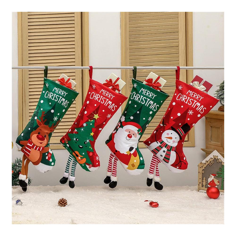 Organisieren Sie Ihre Weihnachtsfreude mit Leichtigkeit! 4er-Pack Halter für festliche Strümpfe - Perfektes Weihnachtsbaumzubehör und heimische Dekoration. Stilvoll praktisch und festlich