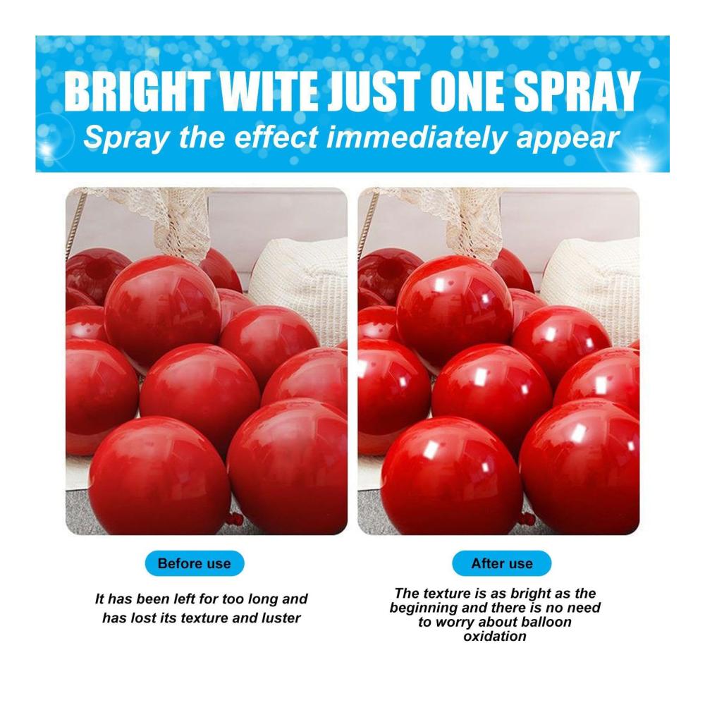 Luftballons Hochglanzspray 3er Pack | Aerosol-Ballonspray für Party Geburtstag & Hochzeit | Ballon-Glanzspray verbessert Dekoration | Heliumballon Versiegelung inklusive