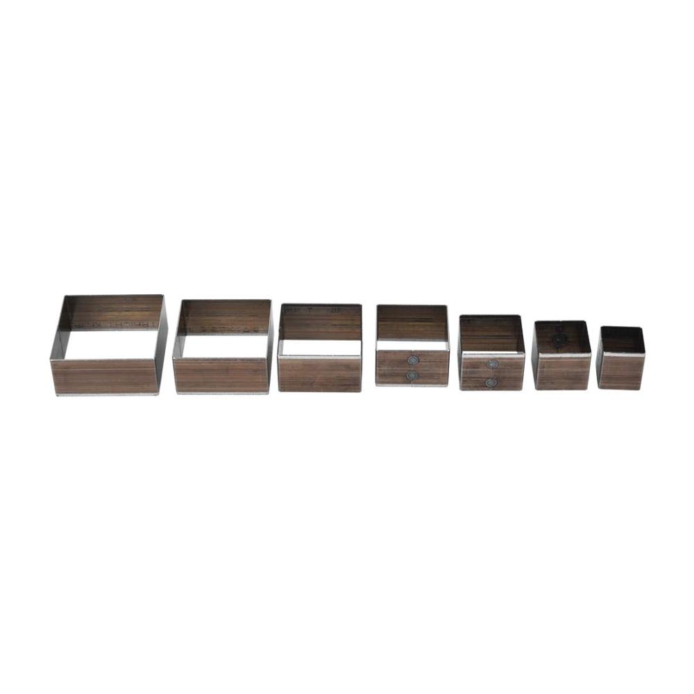 Perfekte Stanzmaschine 7 STK. Quadratische Stanzwerkzeuge (20-50 mm) für präzises Lederhandwerk - Robust und zuver