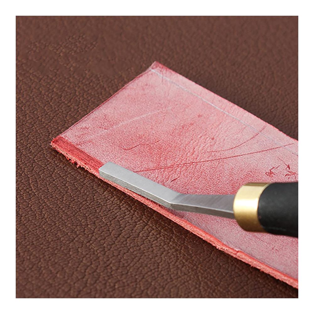 Premium Lederhandwerk Zubehör Set | Kratzer & Aufrauhen Werkzeuge | QCCD-01 (4mm Kopfbreite) | Perfekt für Lederbearbeitung Enthusiasten