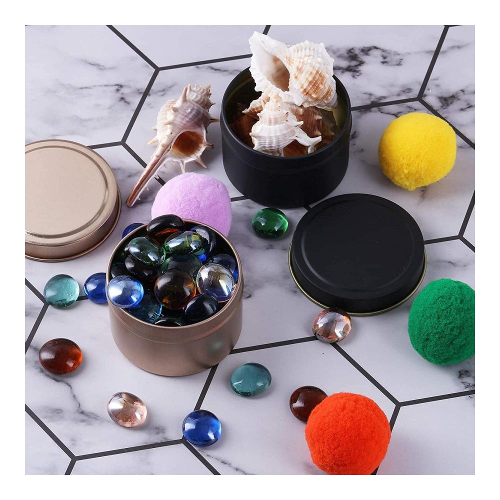 24er Set Kerzendosen 4oz mit Deckel - Metallgläser für DIY Kerzenherstellung Kunsthandwerk & Partygeschenke - Zubehör für kreative Geschenkideen