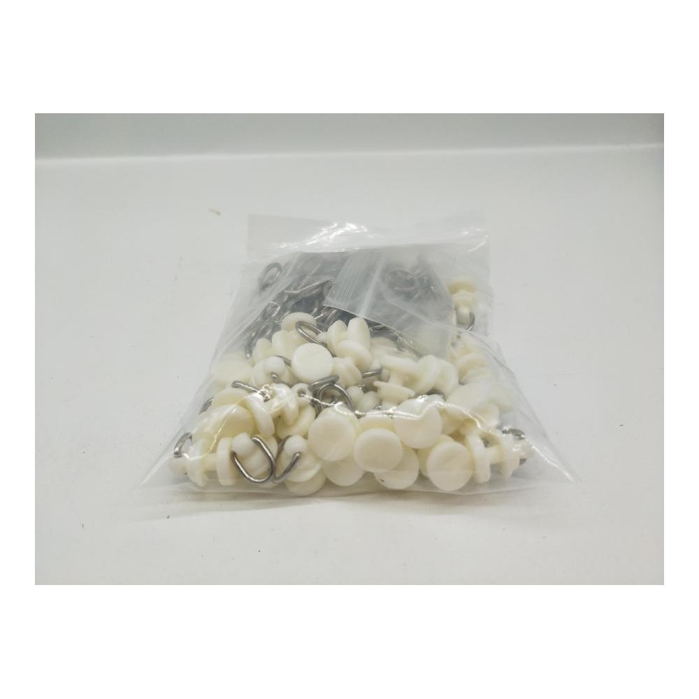 Erleichtern Sie Ihren Vorhangwechsel mit Csirnto Gleiter Curtain Hooks! 45 Stück Weiß Kunststoff Vorhang Haken mit Ring für mühelose Gardinenbewegung. Praktisches Set für Vorhangschienen -rollen und -röllchen. Genießen Sie reibungsloses Öffnen und Schließen Ihrer Vorhänge