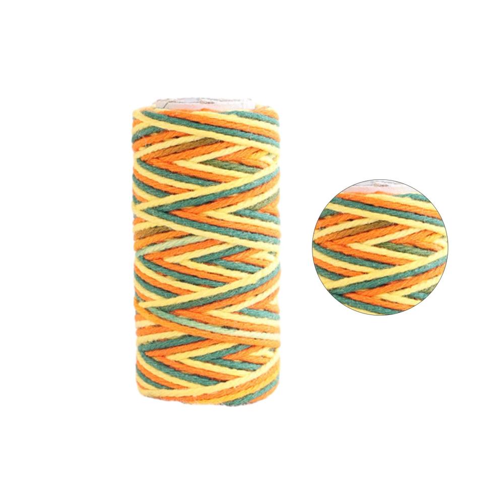 Kreative Näharbeiten beginnen hier! Bunte Baumwollschnur 1mm x 23 Yards für Wandteppiche Weihnachtsgeschenke & Hochzeitsdekorationen - Perfekt für Ihre handgefertigten Projekte