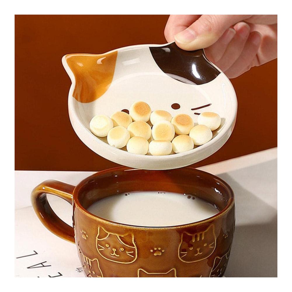 Entdecken Sie den Genuss mit unserer gelben süßen Keramiktasse! Perfekt für Kaffee Tee und mehr. Mit Deckel ideal für Katzenliebhaber. Ein charmantes Geschenk für jeden Anlass. 350 ml Kaffeevergnügen in jeder Tasse