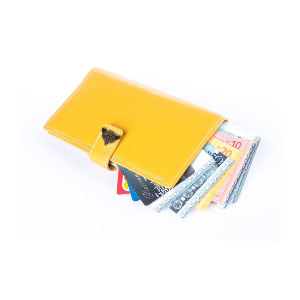 Stilvolle Ledergeldbörse mit 30 Schnappverschlüssen | Magnetische Druckknöpfe aus Legierung | Hochwertige Metallknöpfe für Taschen und Jacken | Praktische Druckknopf-Tasche