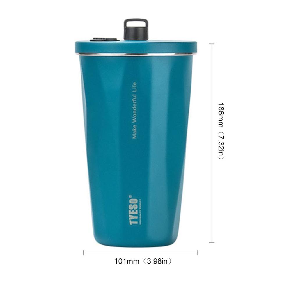 600ml Edelstahl Kaffeebecher mit Strohhalm - Thermoisoliertes Trinkgeschirr für Unterwegs - Auslaufsicherer Auto-Tumbler für Heiß- und Kaltgetränke - Ideal für Reisen und Pendeln - Kaffeetassen & Becher