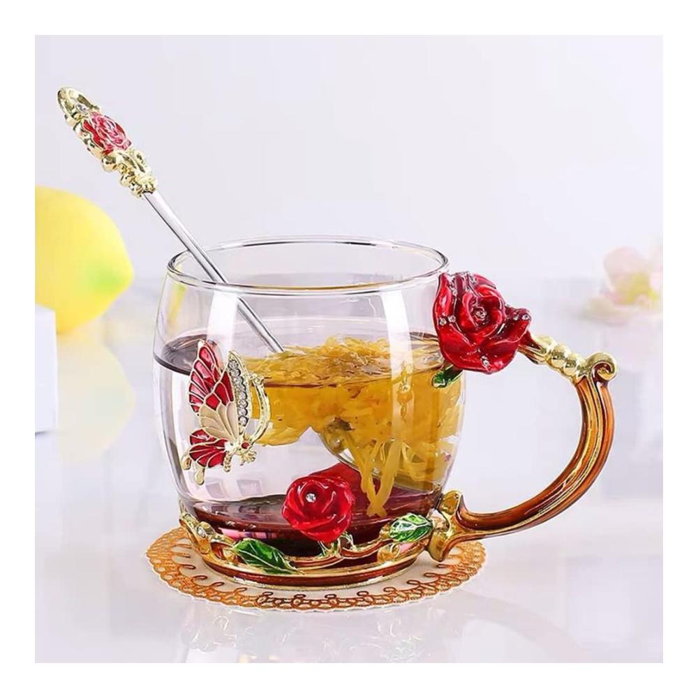 Entdecken Sie stilvolle Kaffee- & Teegläser Zup Butterfly Zoffee Becher aus Glas 330 ml - Einzigartiges Design für Genussmomente - Perfekt für Kaffee Tee und mehr - Ideales Geburtstagsgeschenk